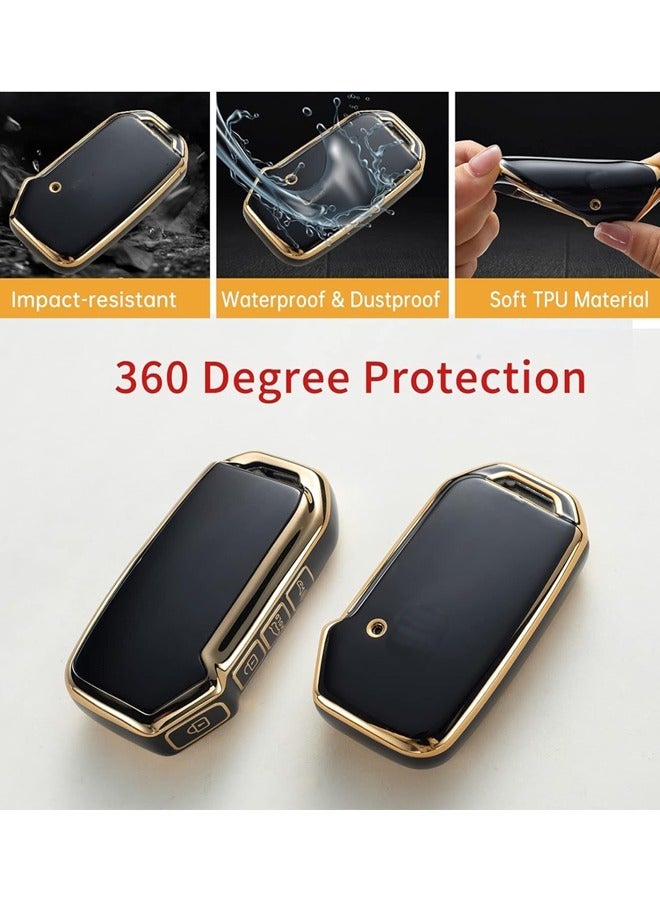 Kia Key Fob Cover, Key Case Shell Compatible with Kia Cerato Ceed Forte NIRO Sorento Seltos Sportage Soul Telluride Remote Smart Key Protector (Black) - Image 4